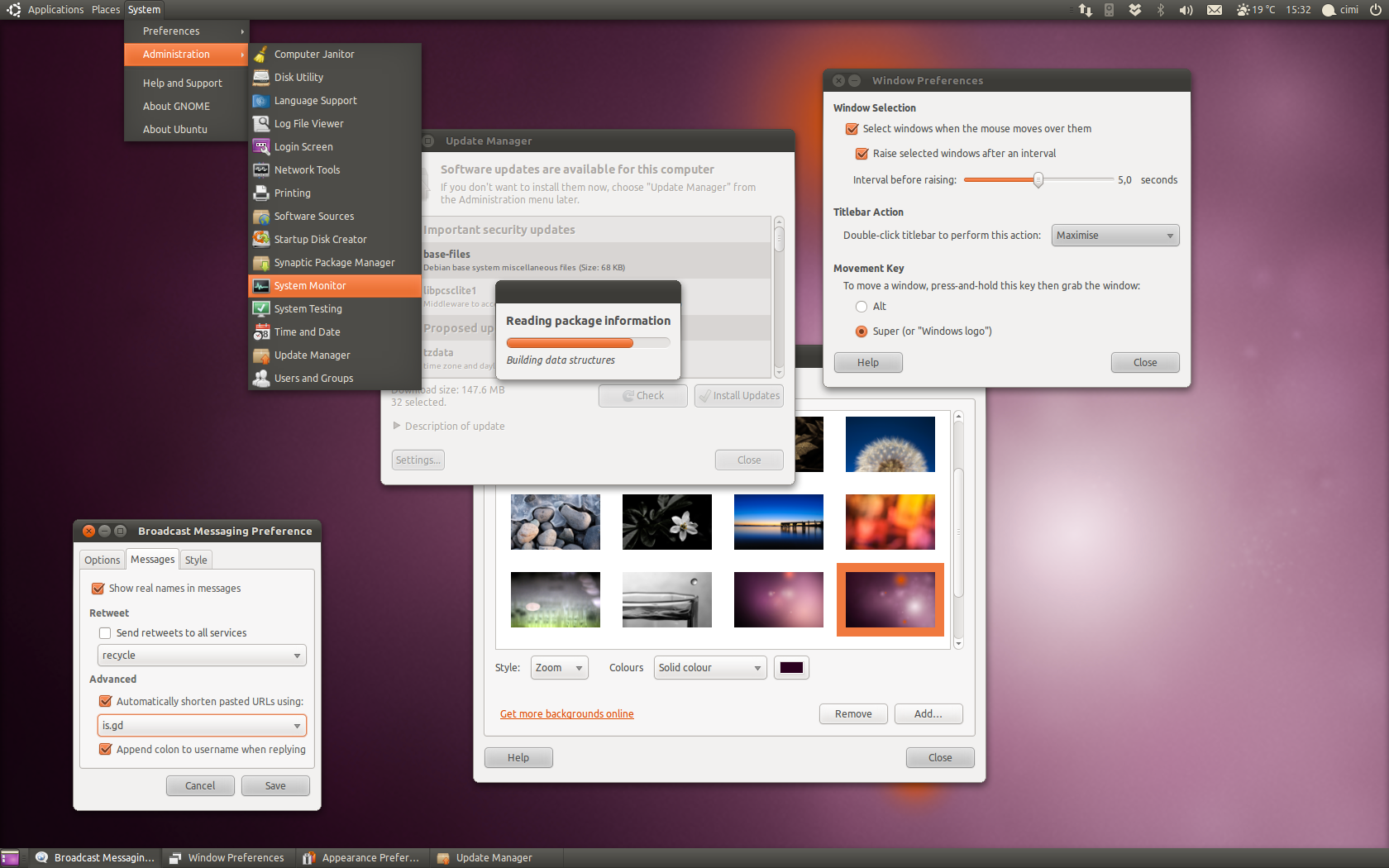 Пример GUI Ubuntu Linux.